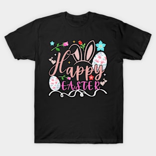 Happy Easter Bunny Rabbit Face Funny Easter Day T-Shirt